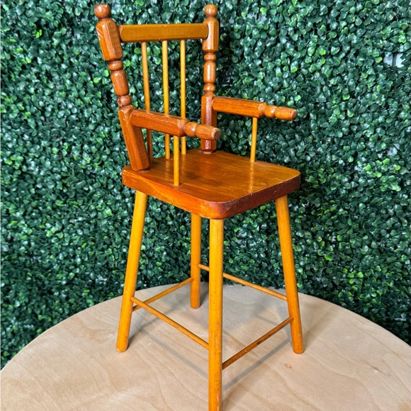 Vintage Doll High Chair Made in England Wooden - Picture 4 of 6